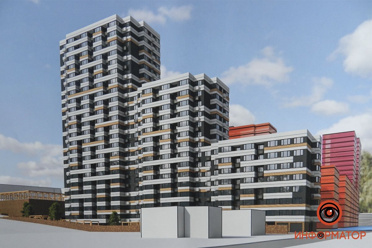 Жилой комплекс будет ступенчатым с различной этажностью - 8, 15 и 23 этажей