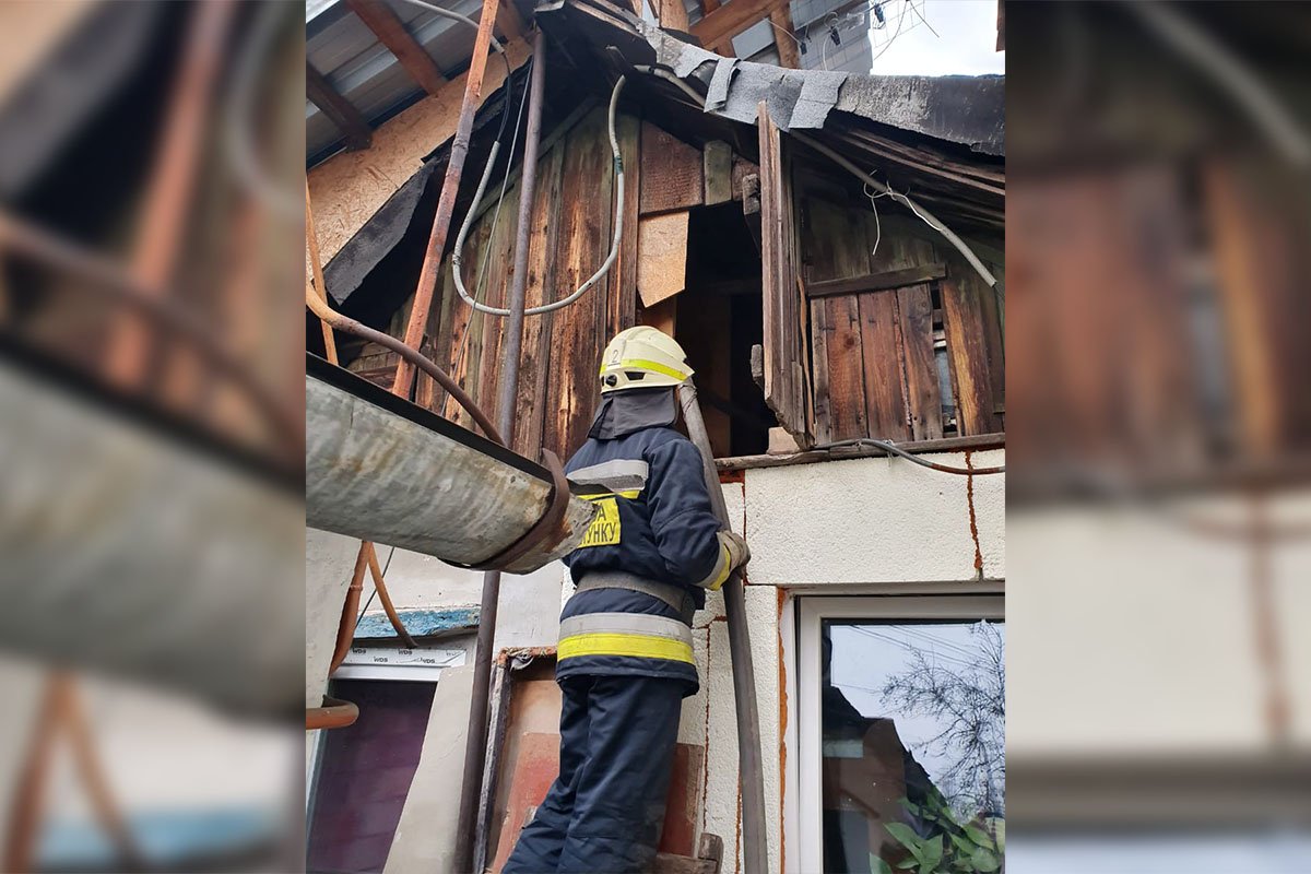 Горел частный дом