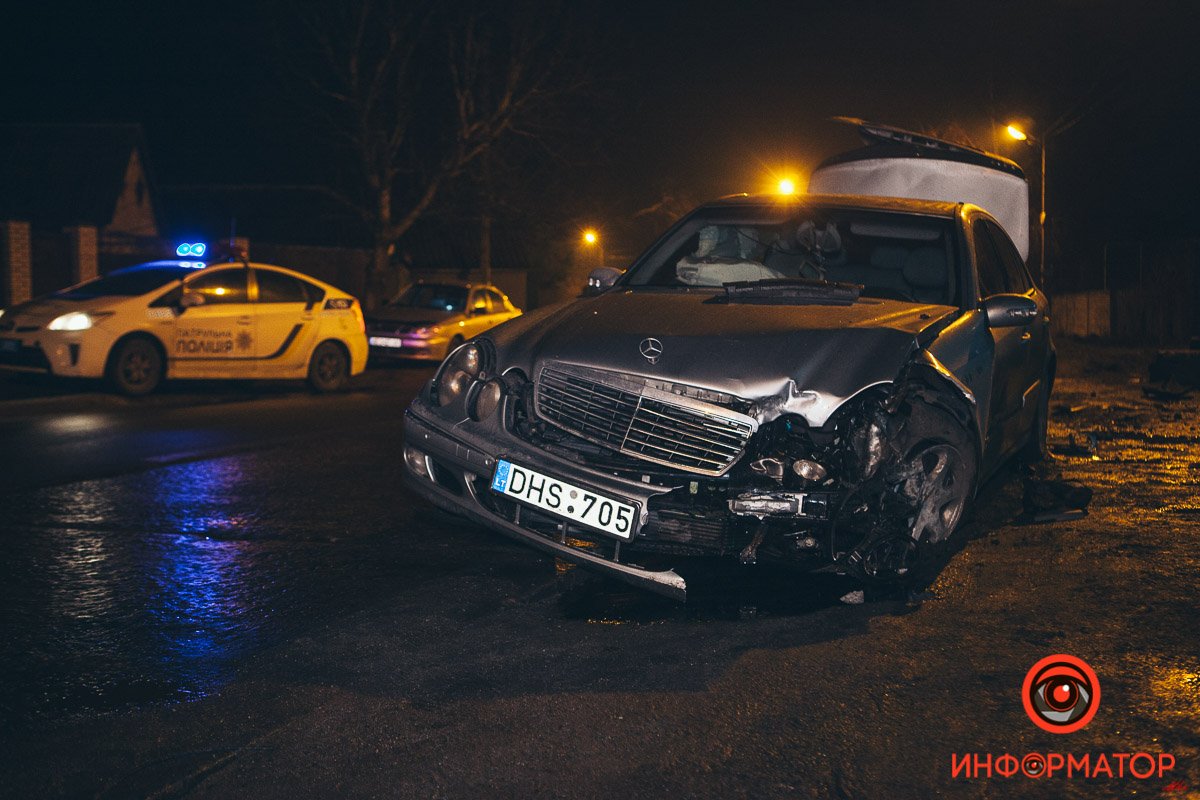 Водитель не справился с управлением