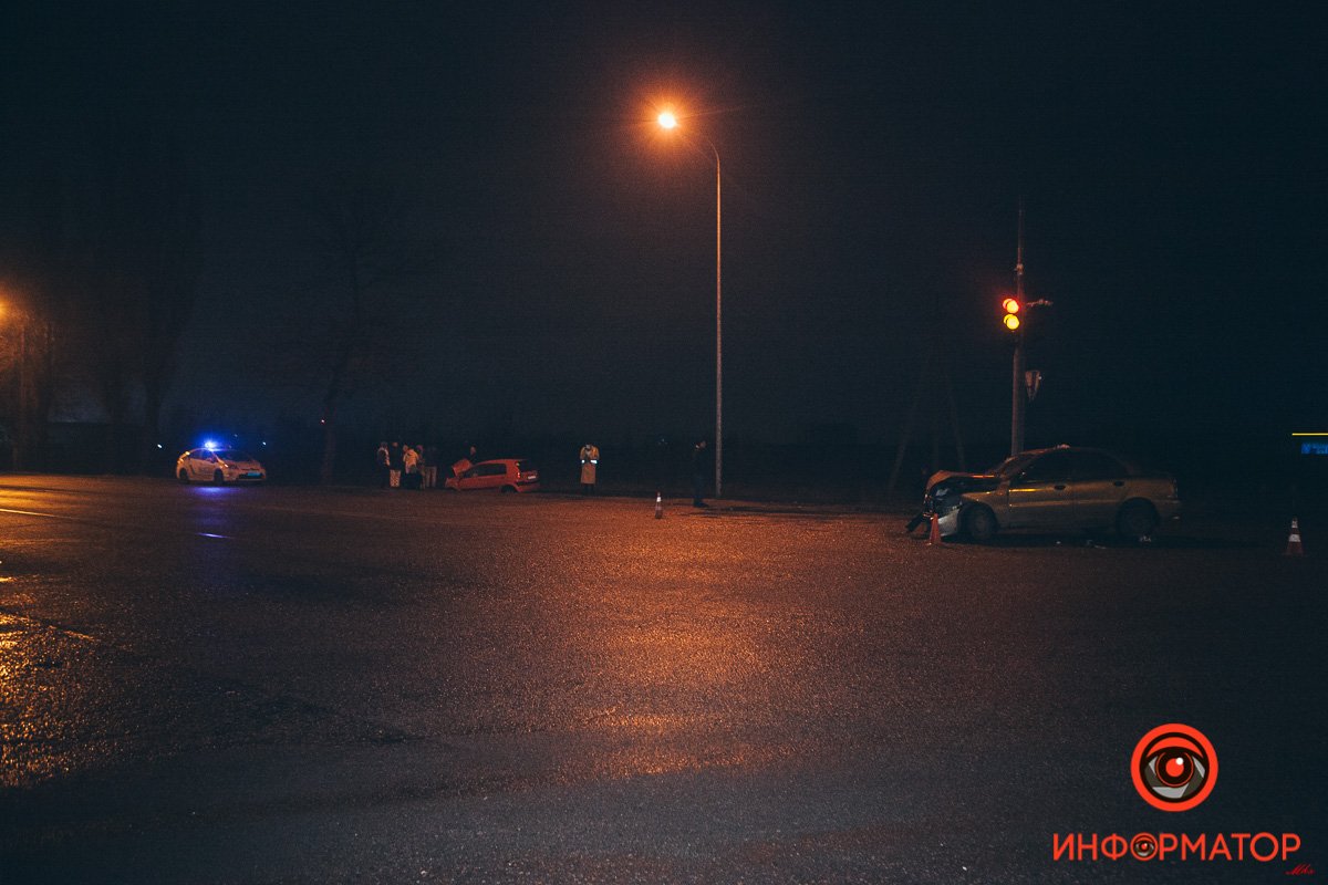 На Аэропортовской столкнулись Hyundai и Daewoo с детьми