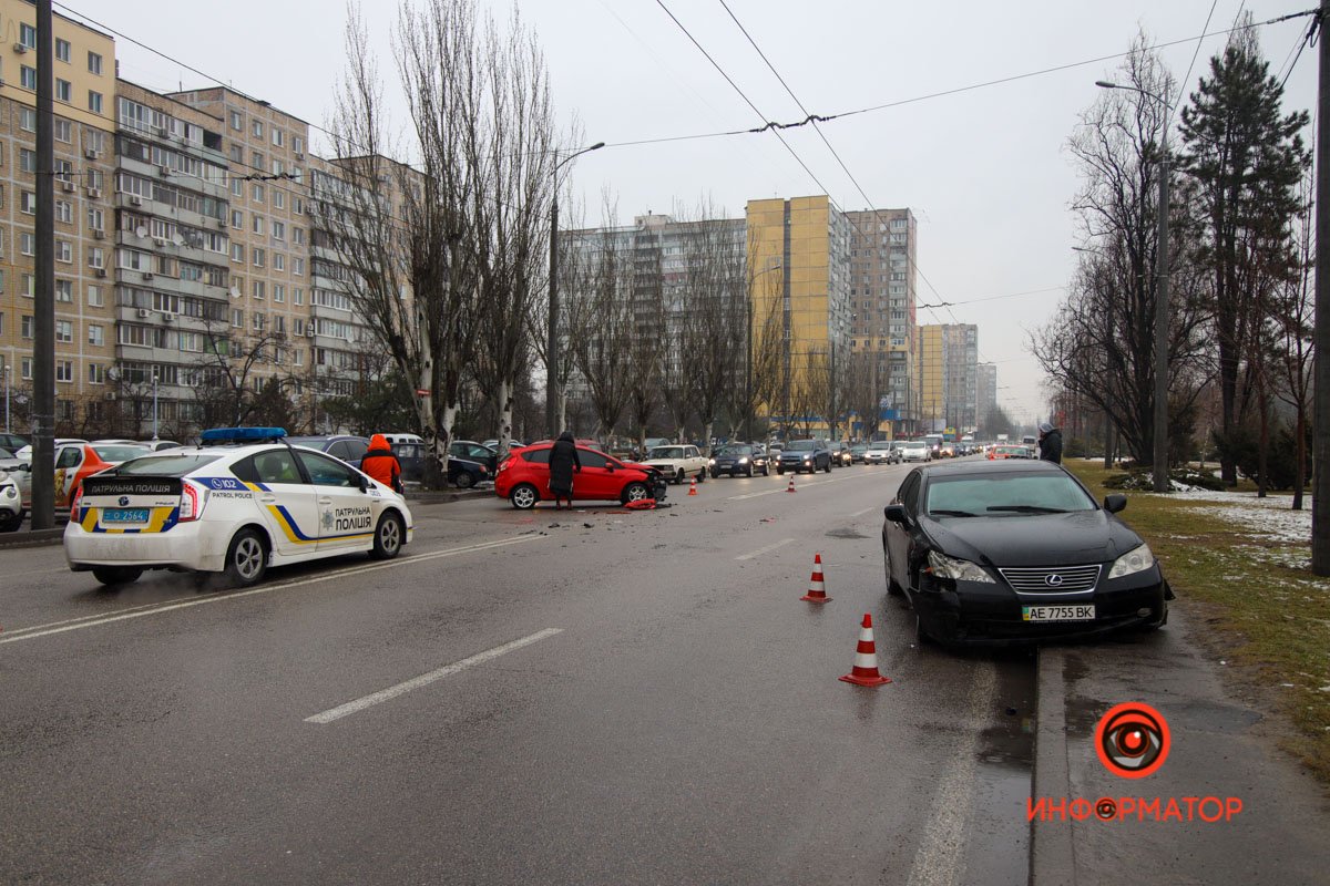 Авария произошла на улице Малиновского
