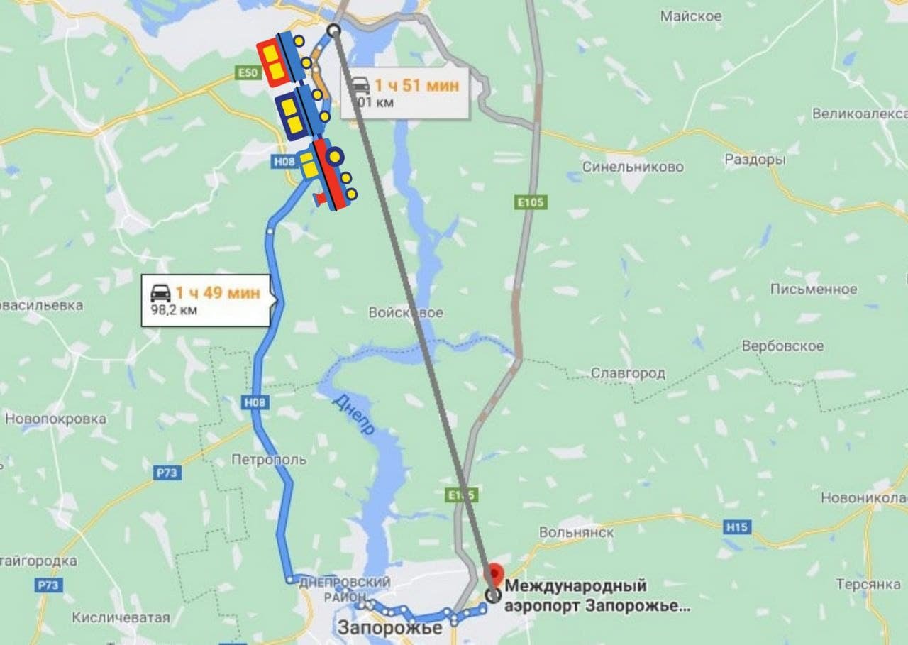 Из Днепра в аэропорт Запорожья запустят скоростную электричку 1