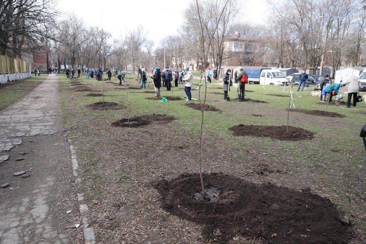 «Связь поколений»: в Днепре горожане всех возрастов объединились, чтобы высадить деревья для нового сквера 3