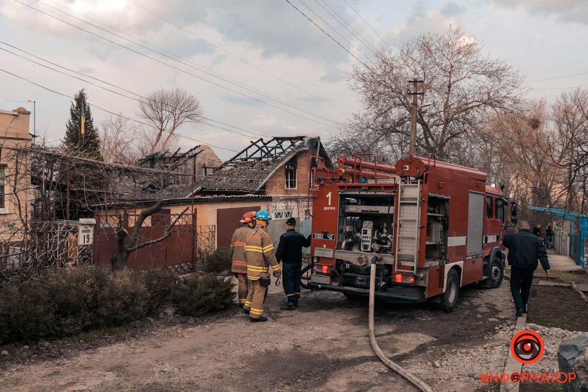 На Винницкой горел дом На Винницкой горел дом