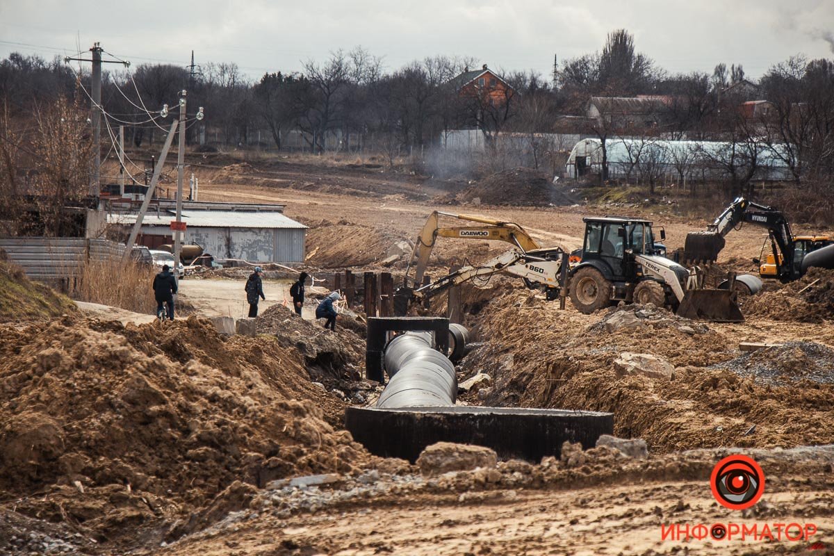 Как в Днепре продвигается строительство объездной дороги возле Южного моста
