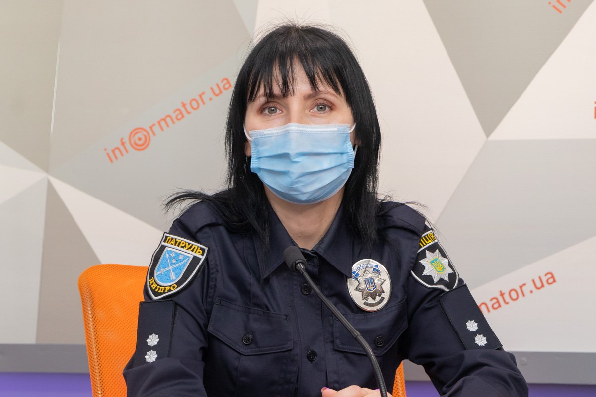 Инспектор пресс-службы Управления патрульной полиции в Днепропетровской области Людмила Копыленко