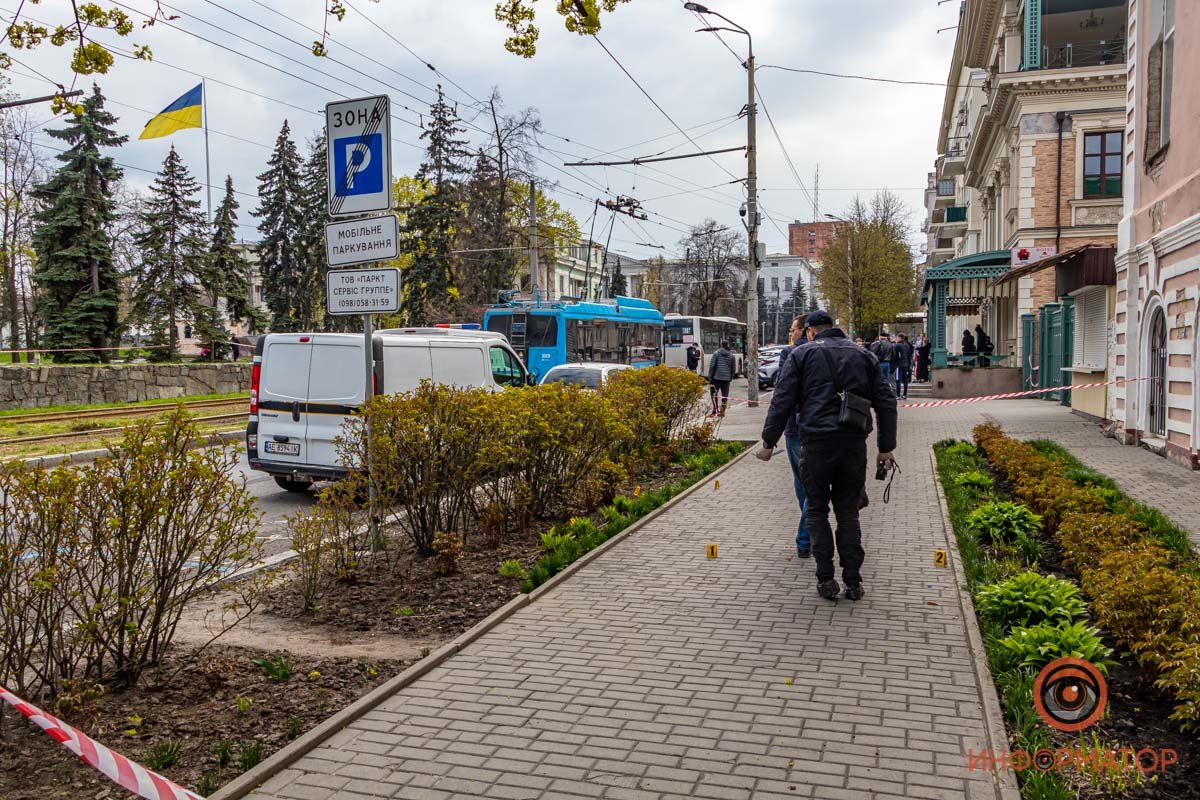 Место происшествия оградили лентами