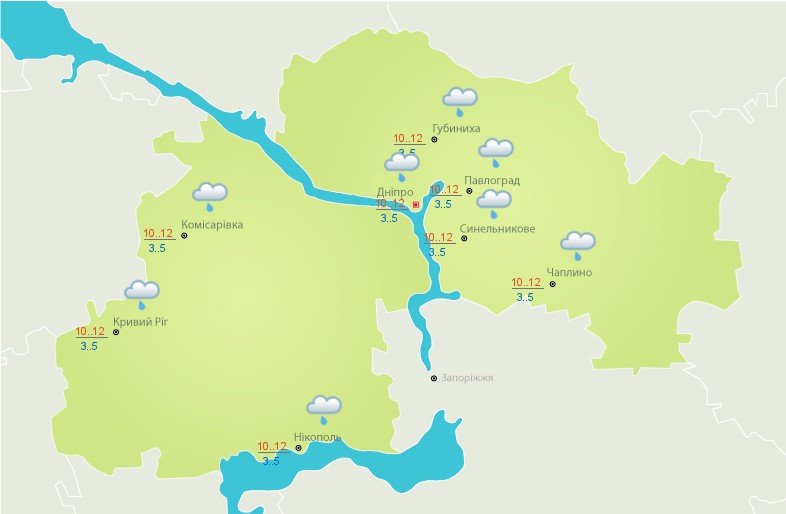 В Днепре 26 апреля погода весь день будет пасмурной В Днепре 26 апреля погода весь день будет пасмурной