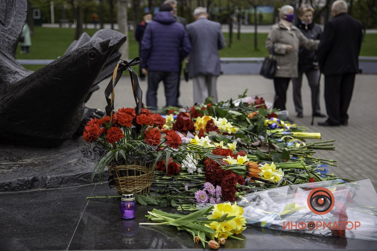 Цветы в память о трагедии