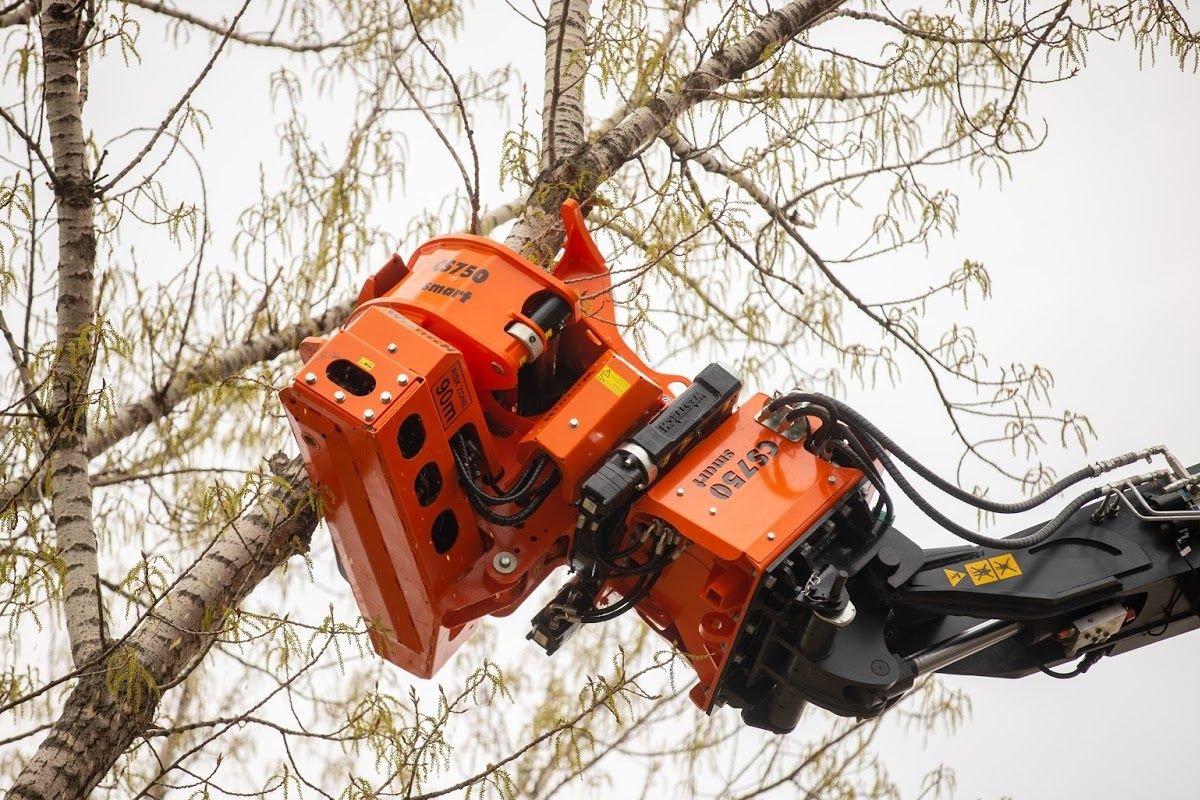 Она способна удалять крупногабаритные деревья без привлечения дополнительной техники и альпинистов.
