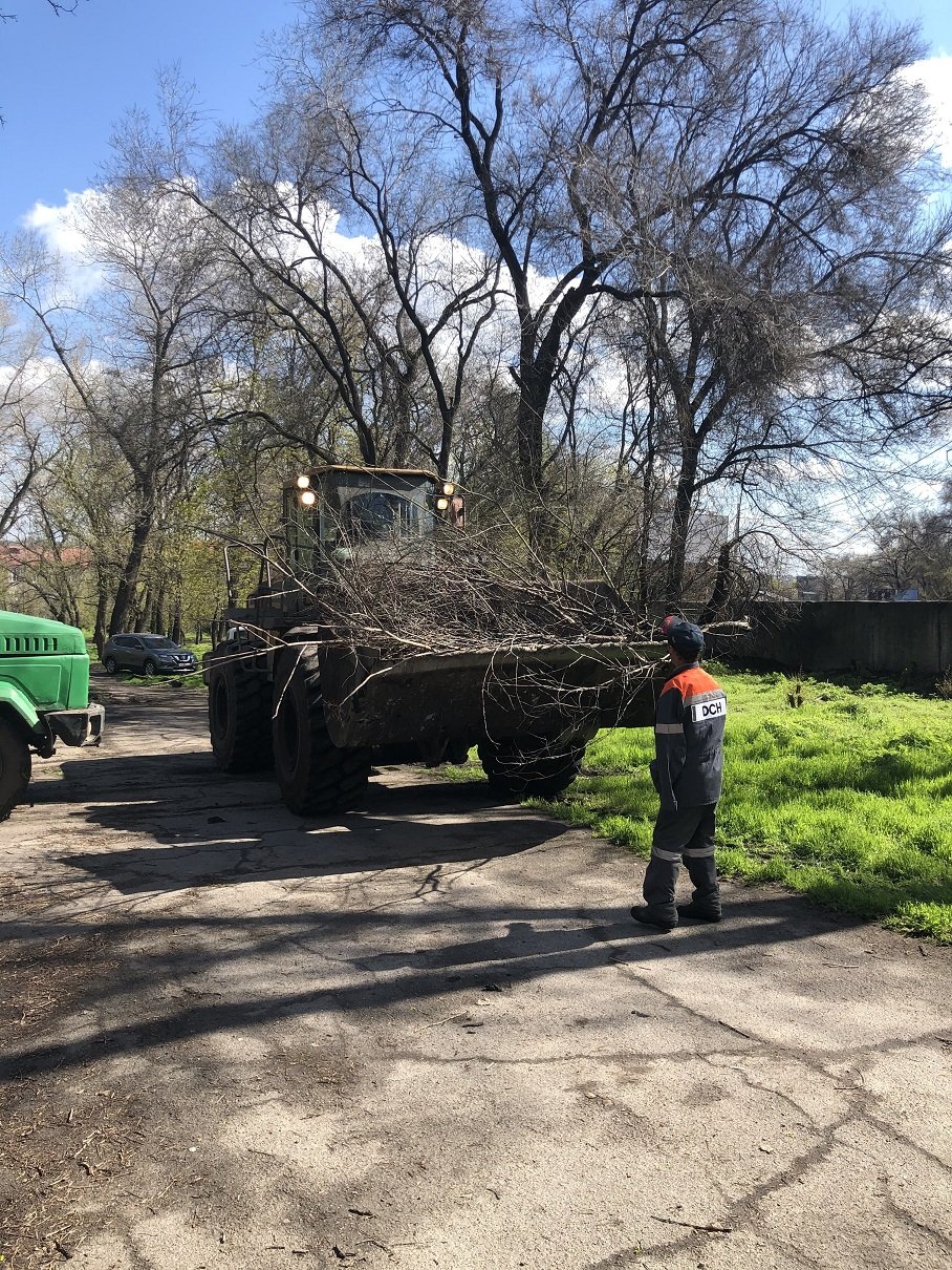 Сотрудники ДМЗ вместе с горожанами привели в порядок сквер Металлургов 3