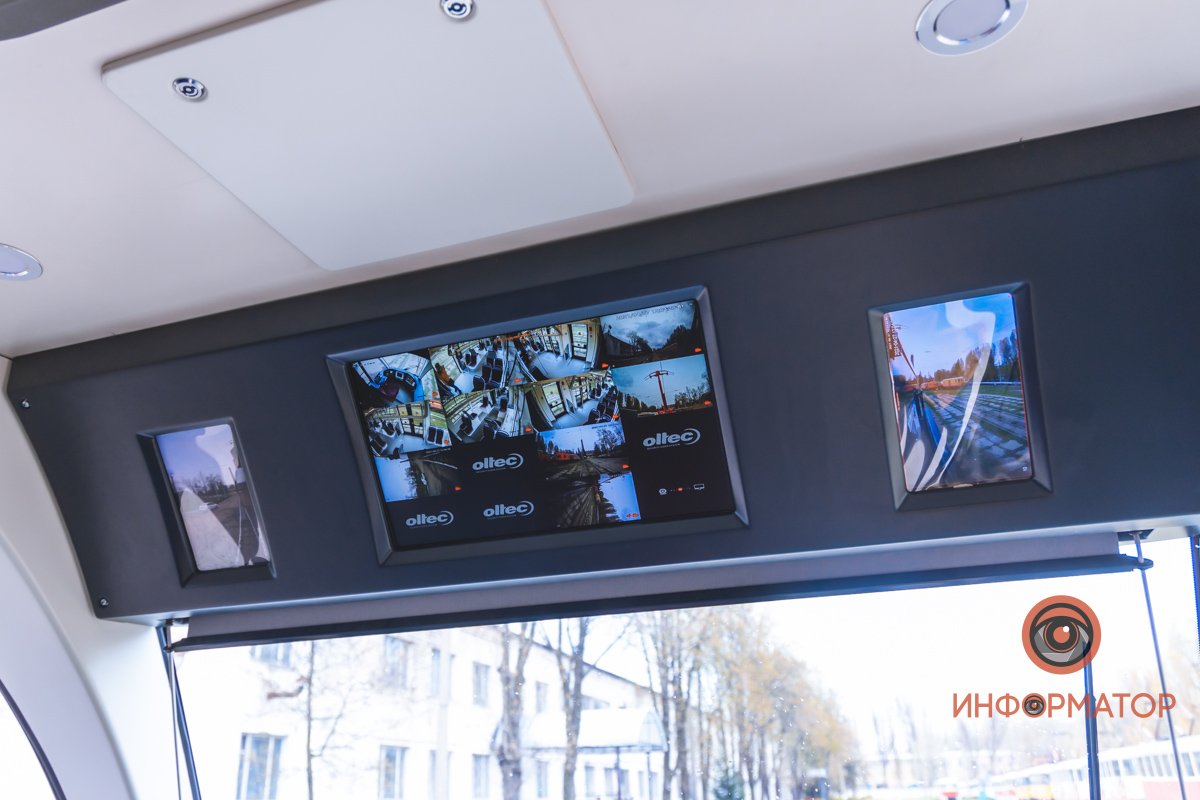 Трамвай оснащен камерами наблюдения