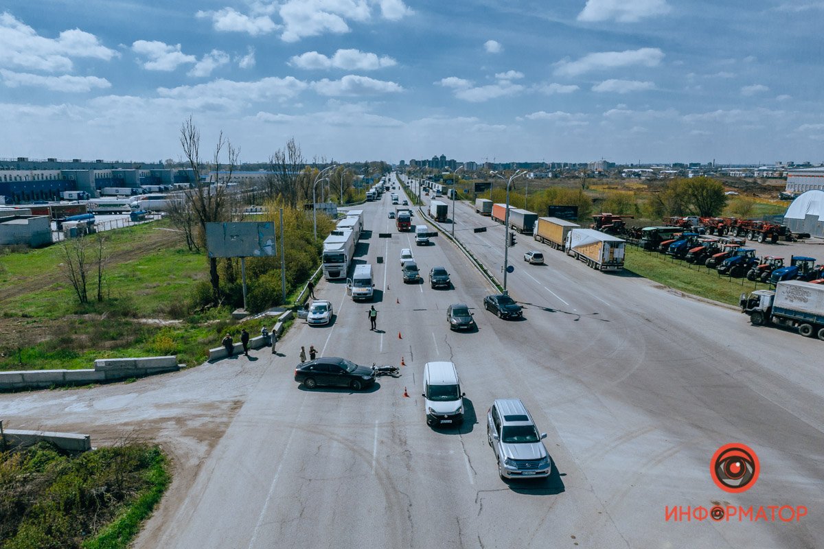 У мотоциклиста ушиб мягких тканей