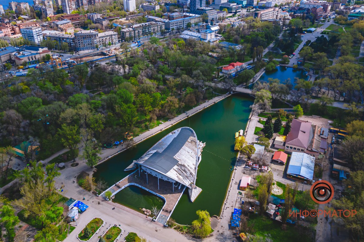 Полет над парком Глобы