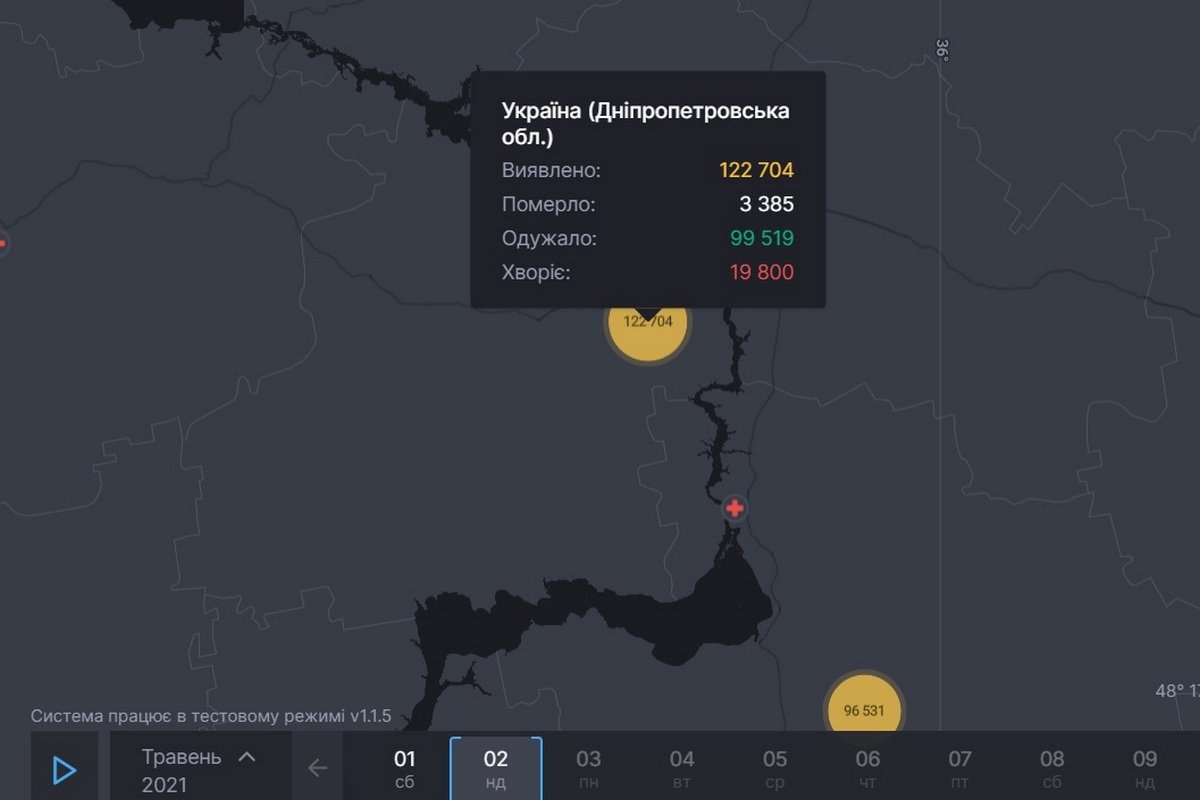 Статистика COVID-19 в Днепре и области на 2 мая Статистика COVID-19 в Днепре и области на 2 мая