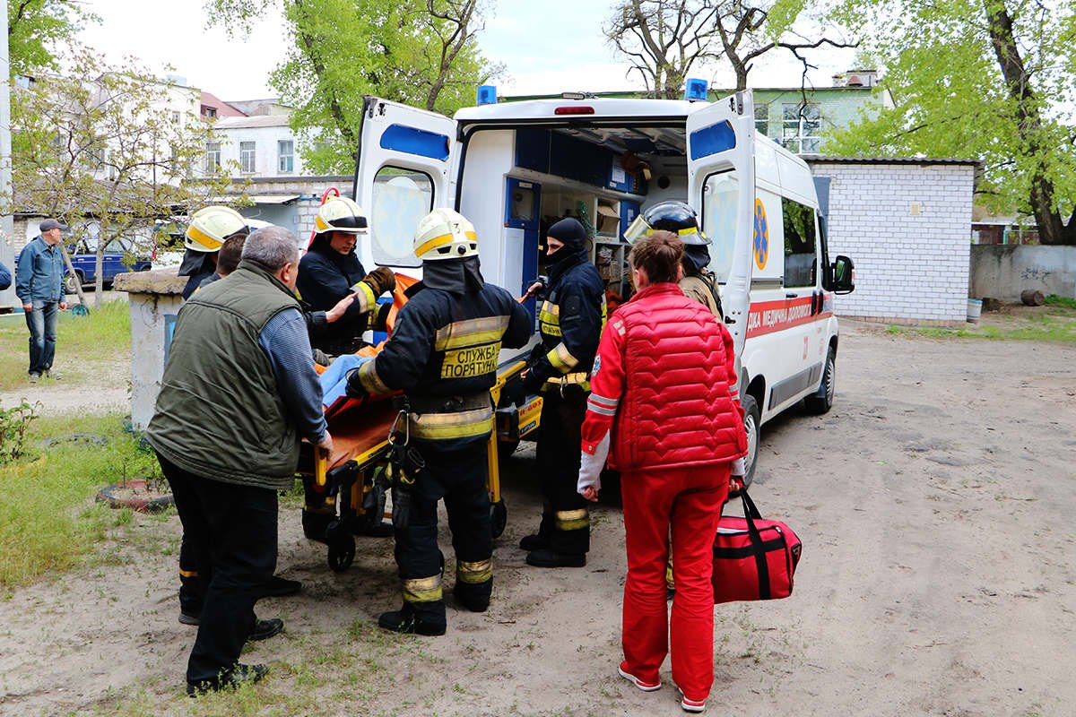 Здесь горела кухня в квартире на втором этаже двухэтажного дома