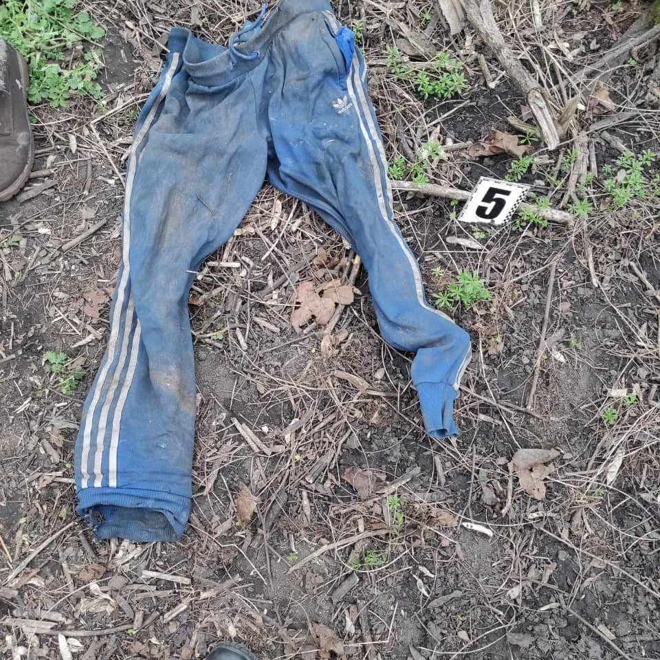 Голубые спортивные штаны