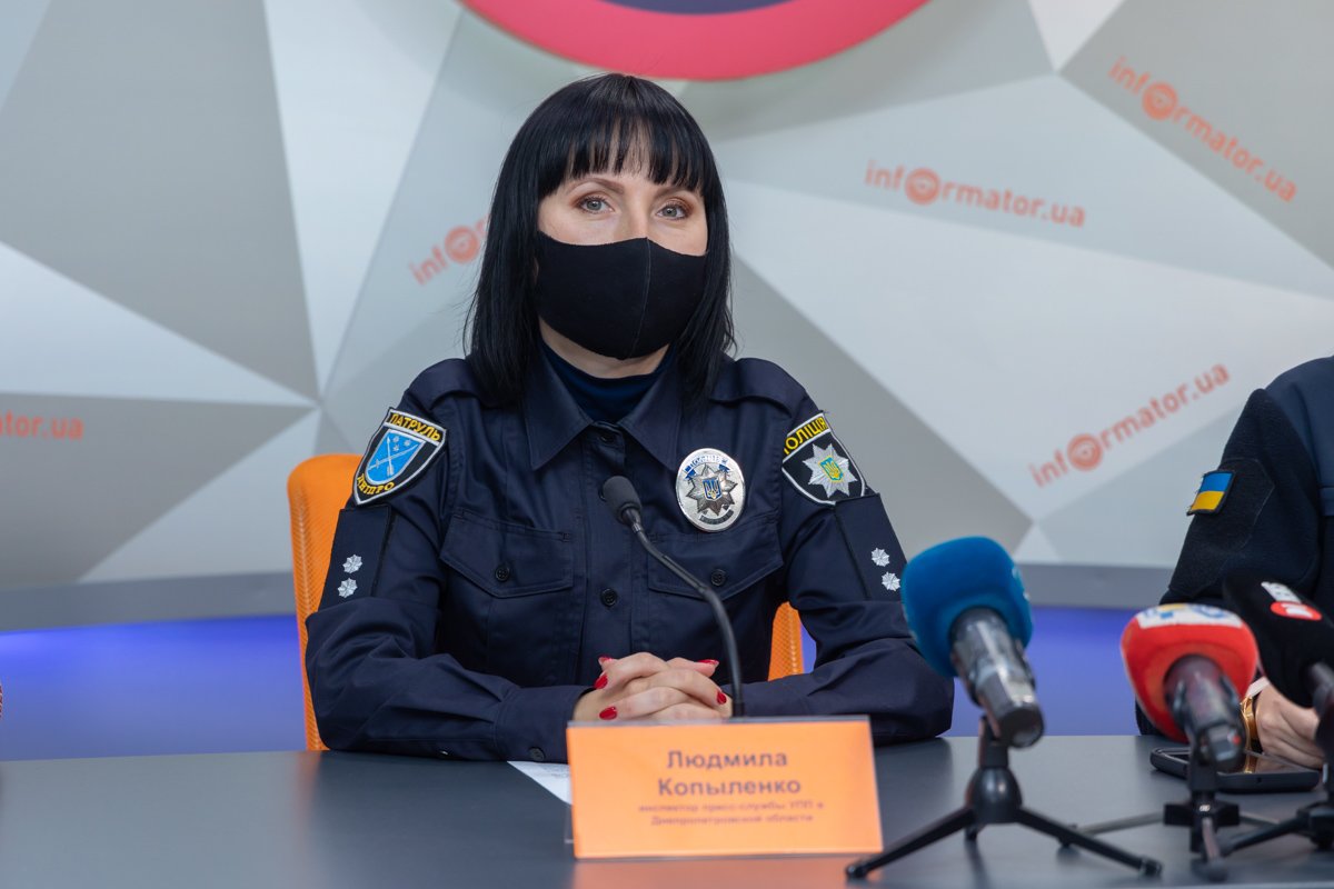 Людмила Копыленко — инспектор пресс-службы патрульной полиции Днепропетровской области