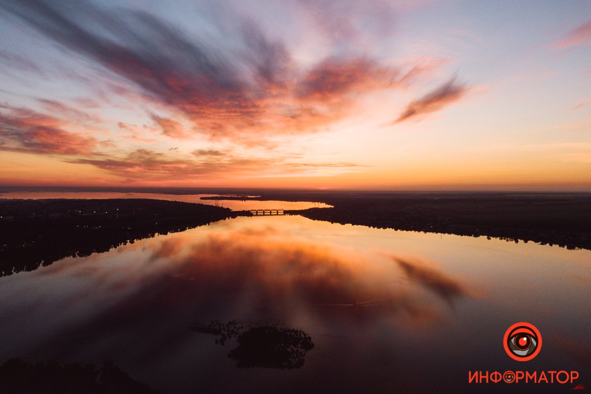 С высоты открываются красивые виды Город просыпается: как Днепр встретил рассвет на косе на Малиновского 14