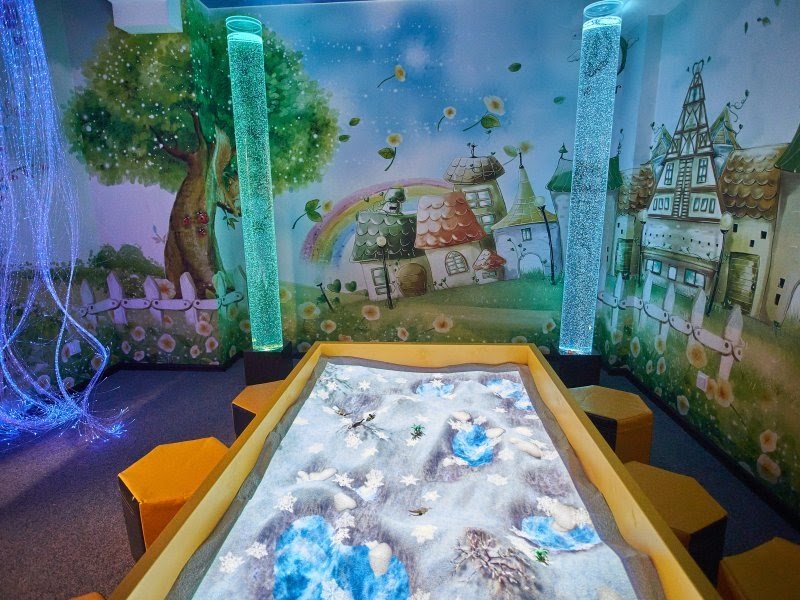 Сухой бассейн с шариками, батуты, многоярусный лабиринт