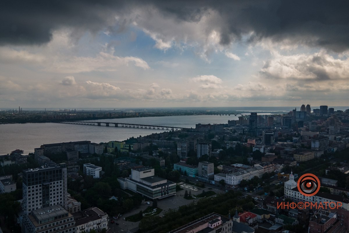 Как меняется погода Как выглядит пасмурный майский Днепр 2