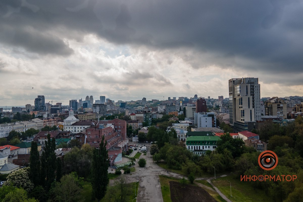 Скоро пойдет дождь Как выглядит пасмурный майский Днепр 5