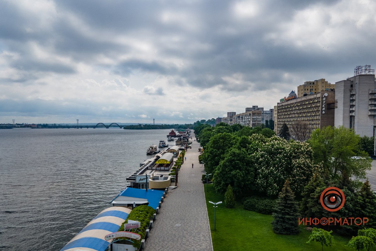 Зелено в городе Как выглядит пасмурный майский Днепр 15