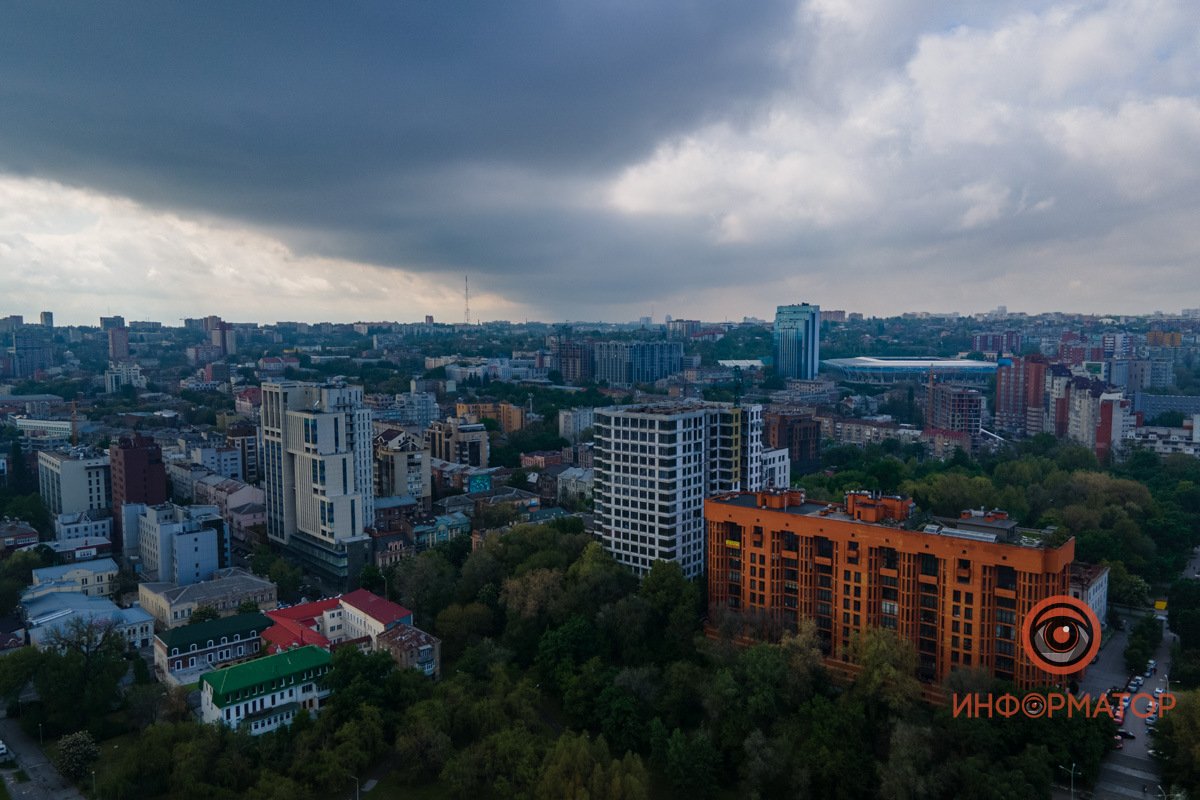 Волны туч Как выглядит пасмурный майский Днепр 29