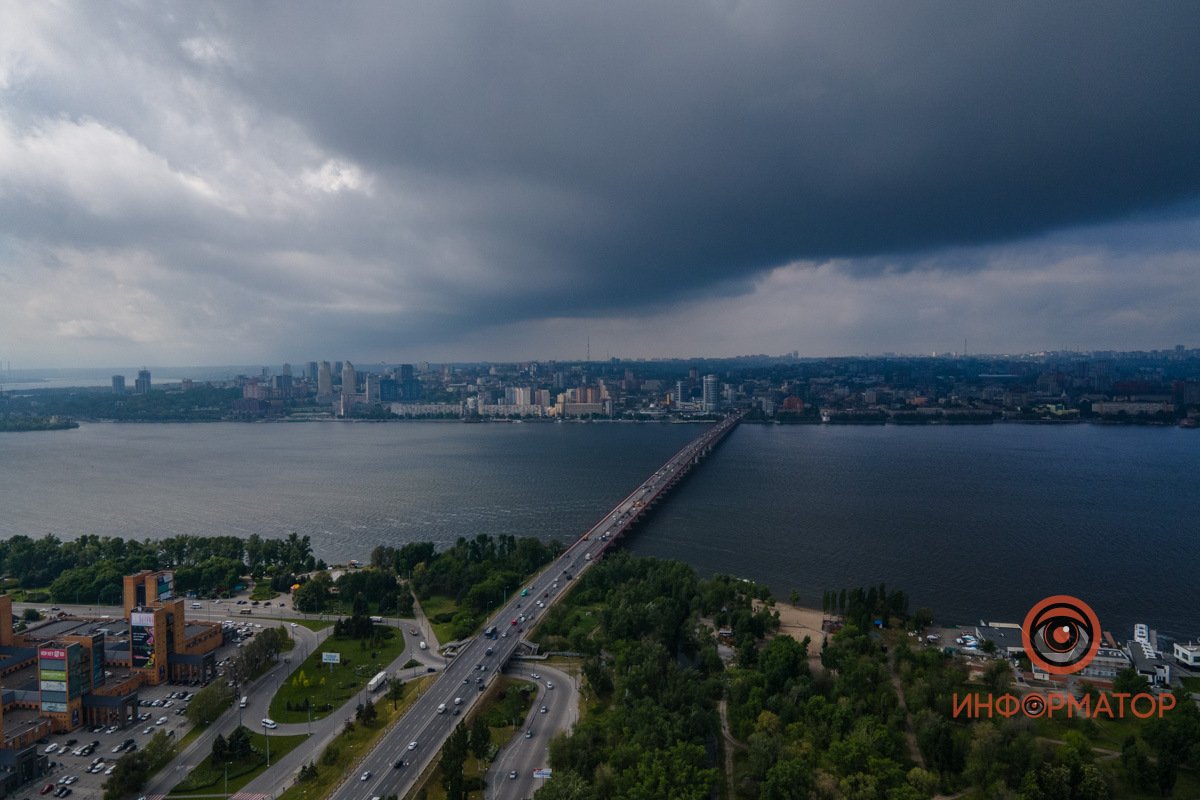 Серое небо Как выглядит пасмурный майский Днепр 33