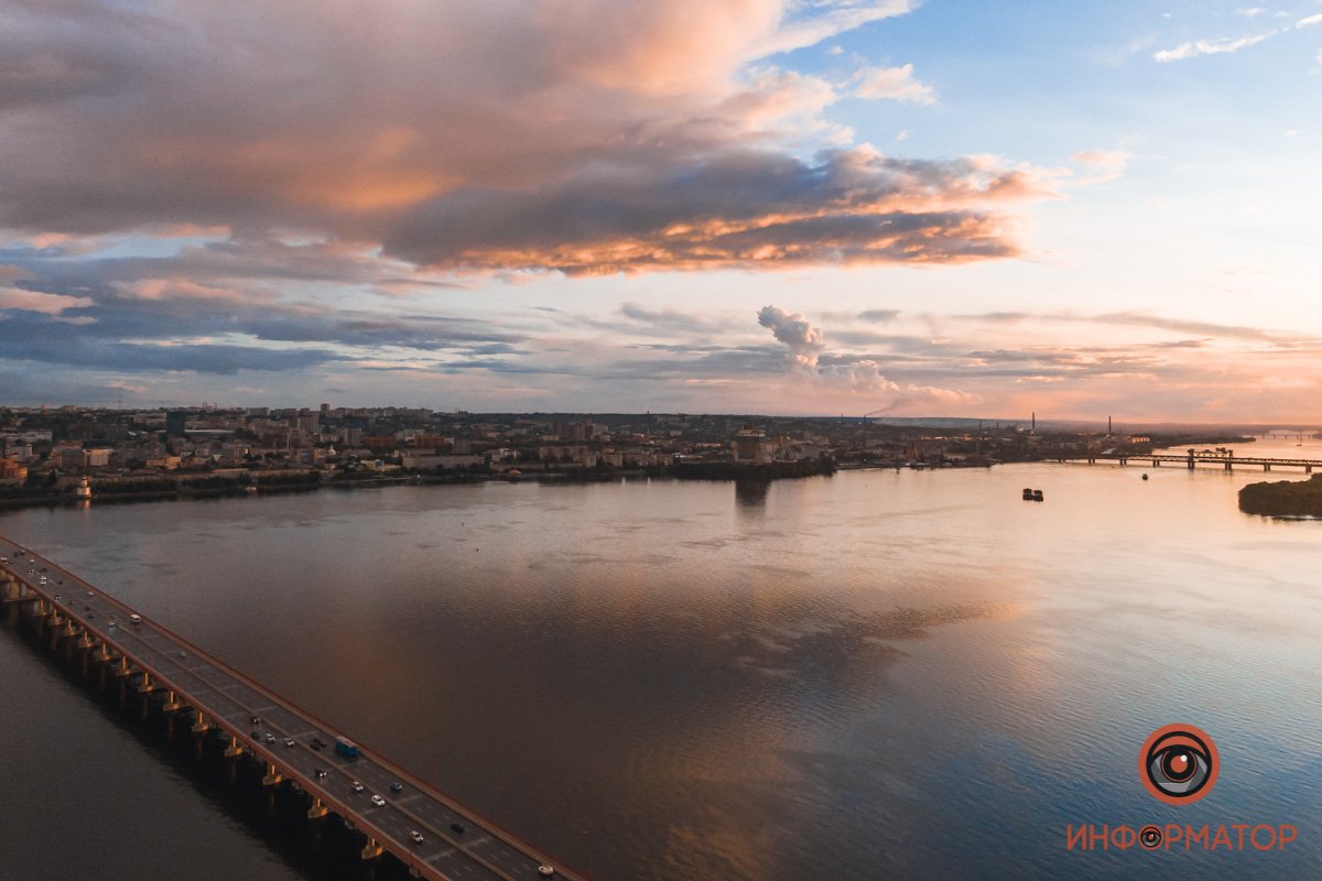 Вид на левый берег Днепра