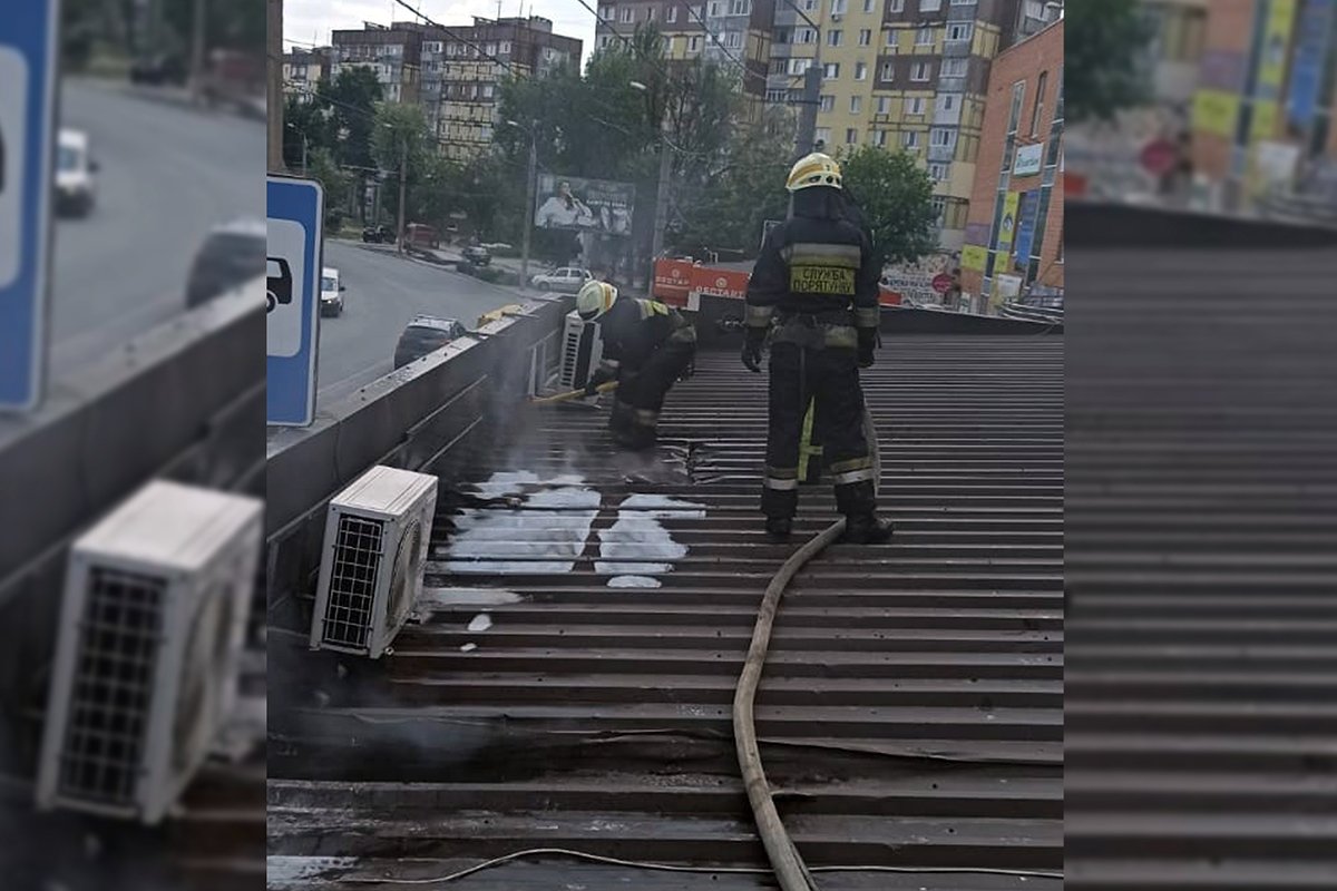 В Днепре на Марии Лисиченко горел торговый павильон