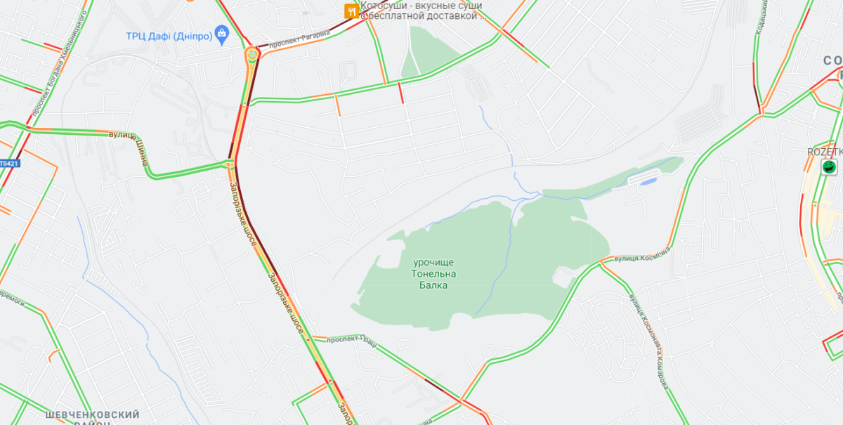На Запорожском Шоссе не работают светофоры На Запорожском Шоссе не работают светофоры