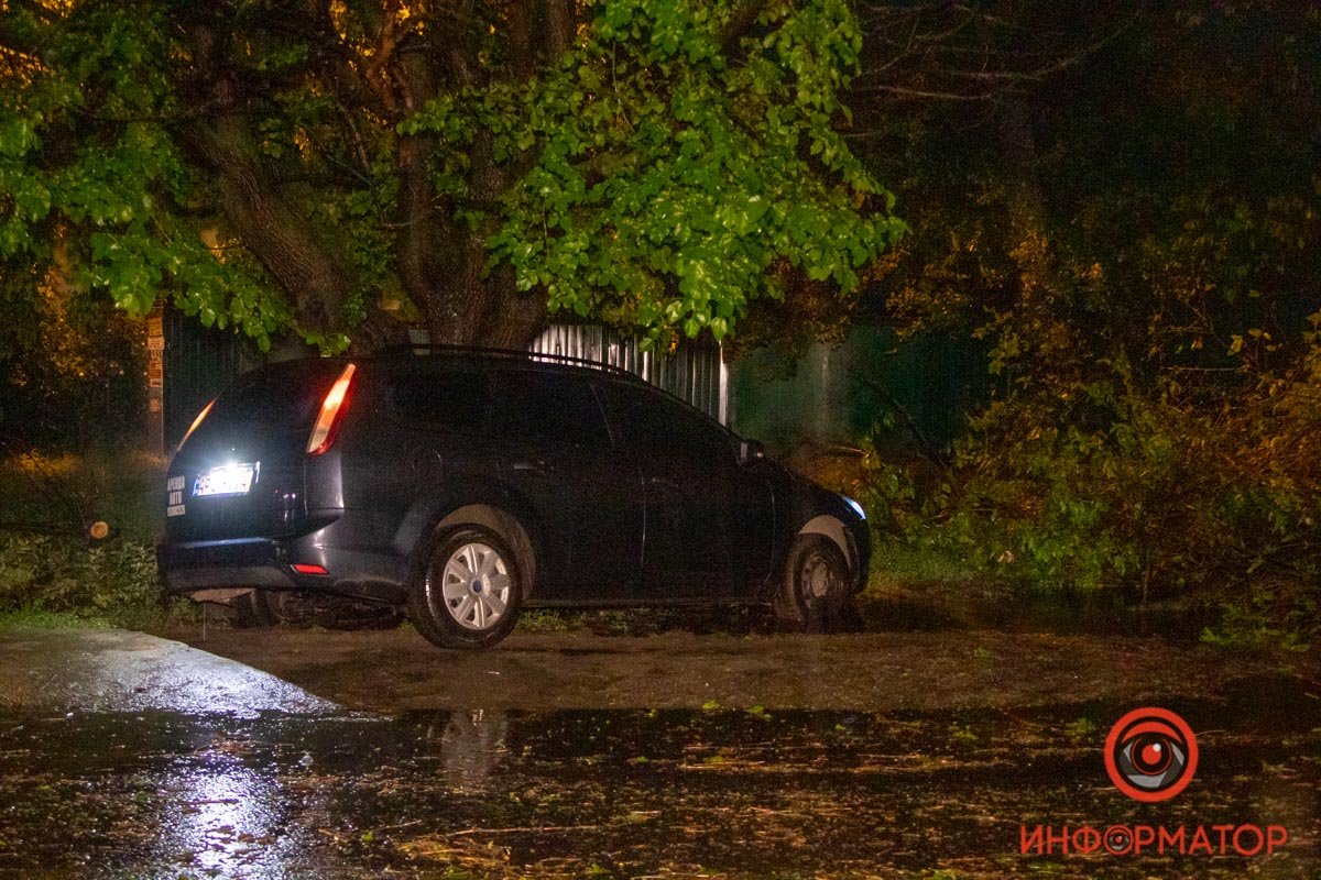 Ford пытался объехать препятствие, но застрял на обочине