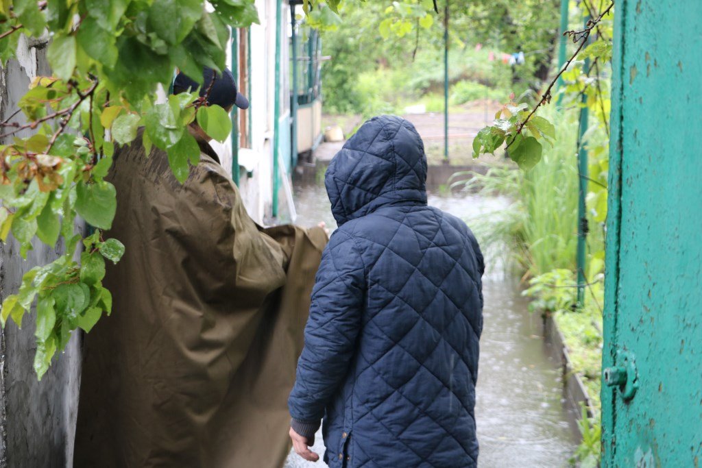 Затопило частный сектор