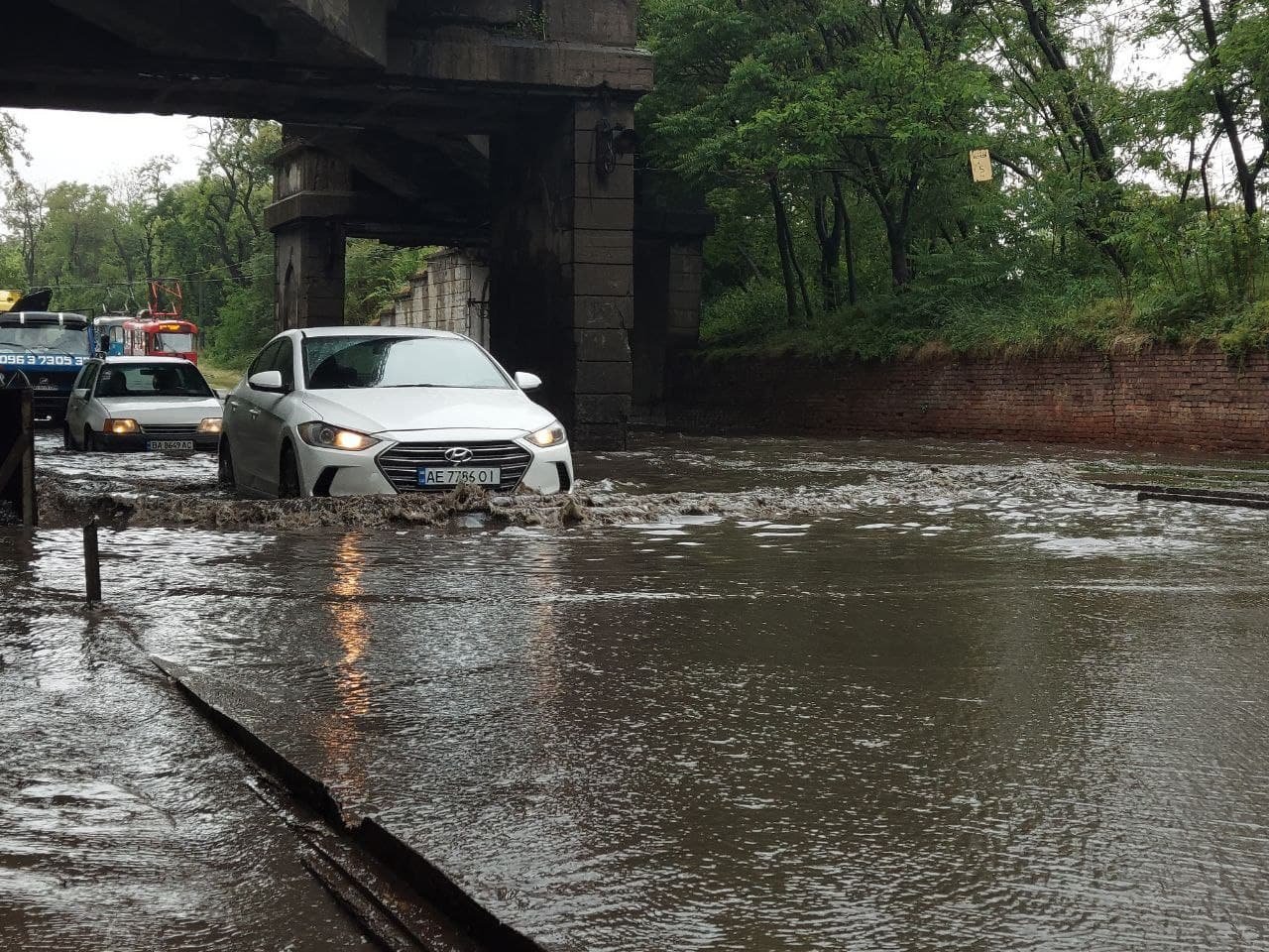 Залило проезжие части