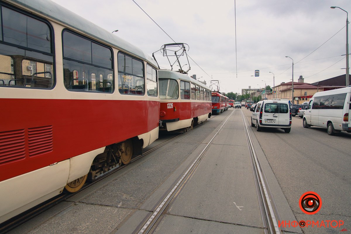 Пробка из трамваем Пробка из трамваем