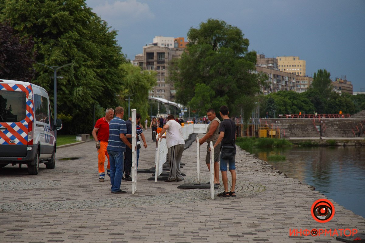 Место обвала стали огораживать Место обвала стали огораживать