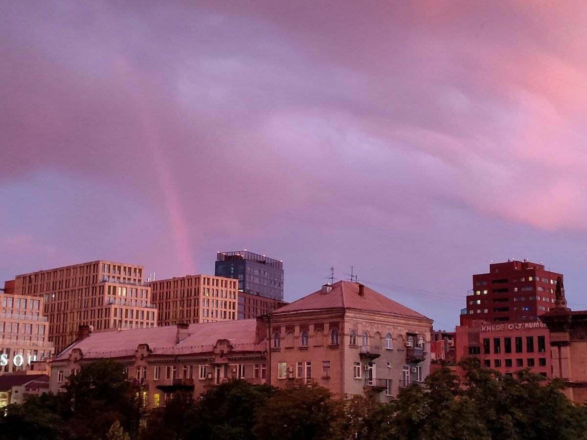 Радуга над Екатеринославским бульваром