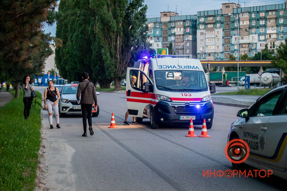 Водитель Audi ударилась головой