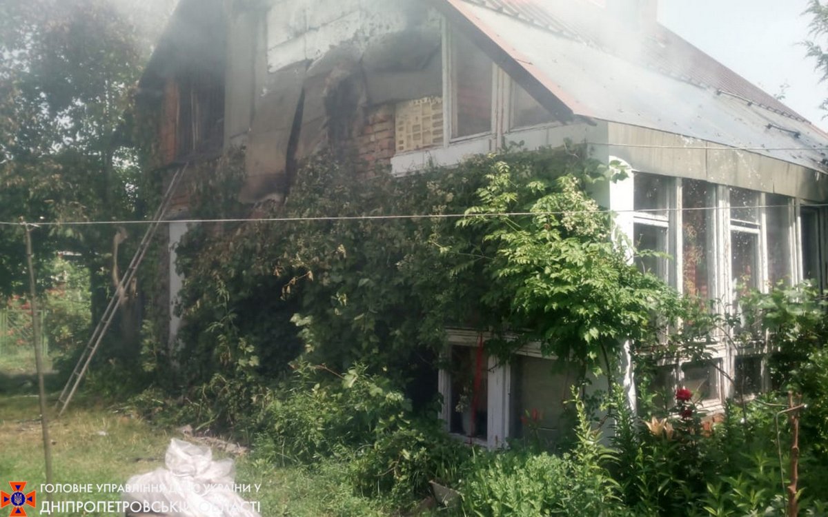 В Обуховке горела дача