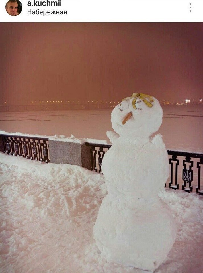 Днепр заполонили снеговики (ФОТО) 7