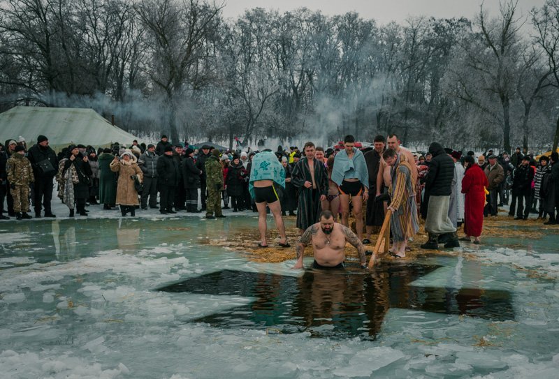 Как праздновали Крещение в Днепре на Старой Самаре (ФОТО) 9