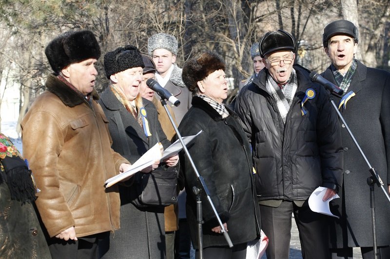 Как в Днепре отметили День Соборности Украины (ФОТО, ВИДЕО) 4