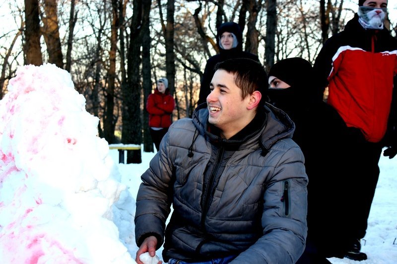 Жители Днепра сражались в снежной битве (ФОТО, ВИДЕО) 5