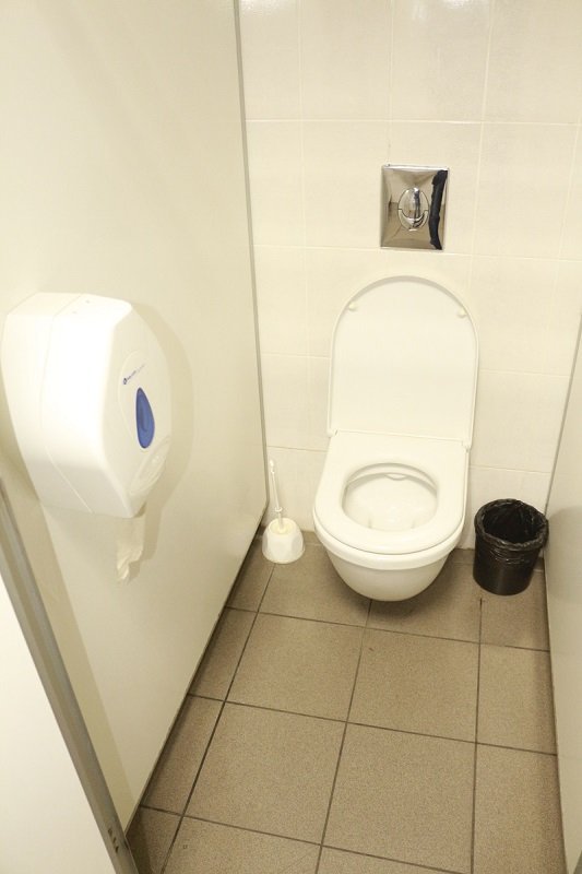 Ревизия "по-большому" и "по-маленькому": в сортирах торговых центров Днепра мусор и протекающие туалеты (ФОТО) 12