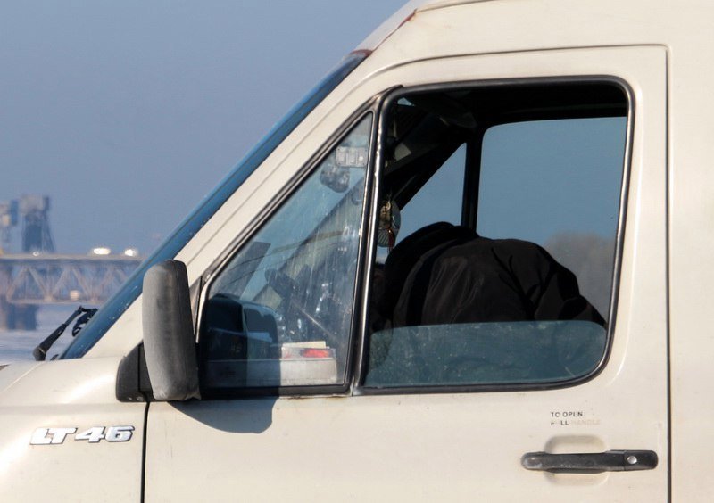 На Новом мосту за рулем умер водитель маршрутки (ФОТО) 1