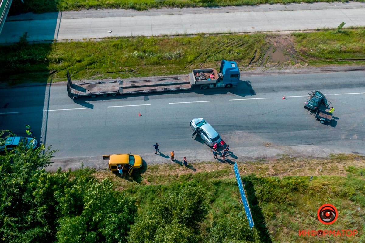 Авария произошла около виадука