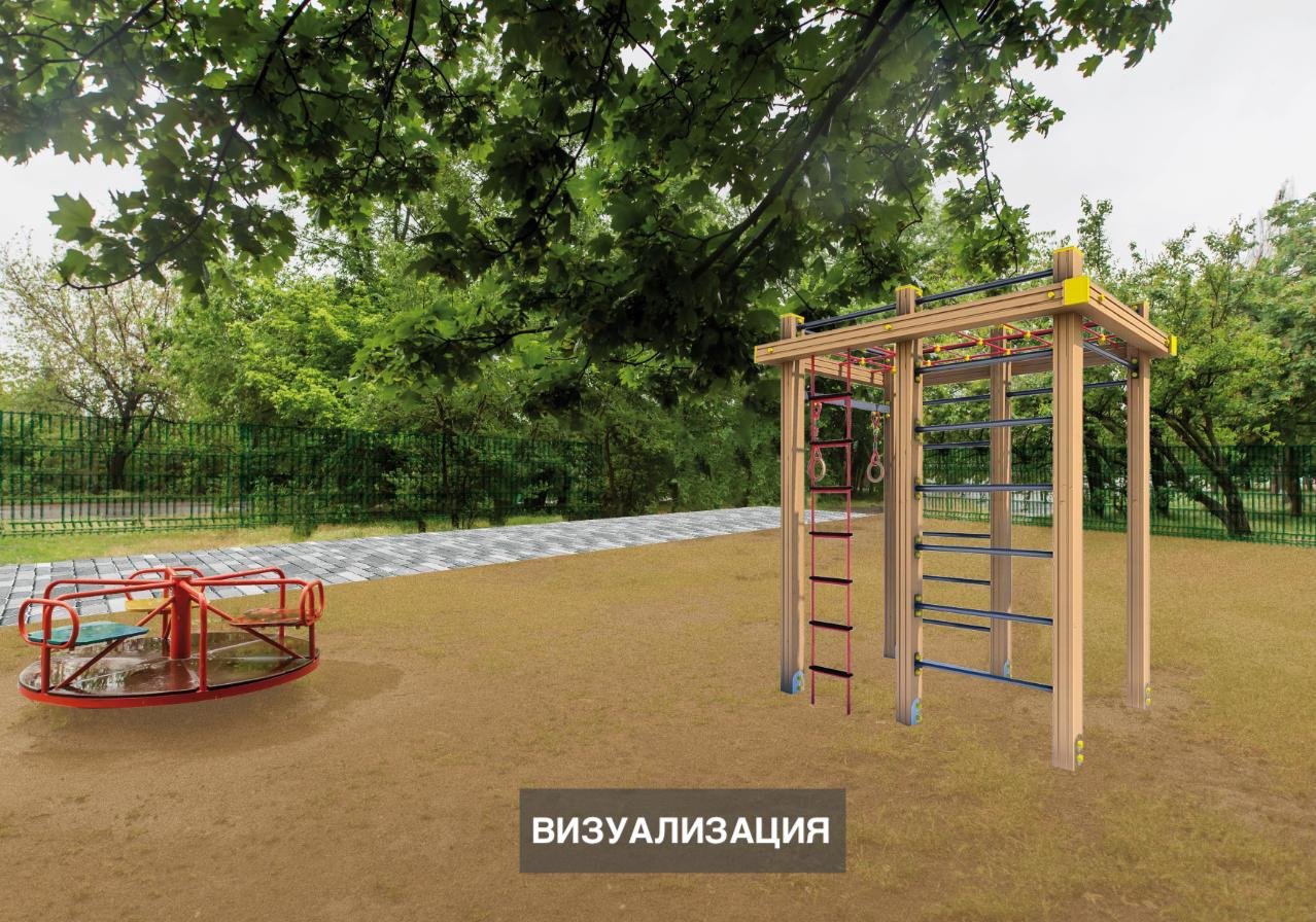 Сквер оборудуют качелей “Гнездо”, небольшим спортивным комплексом и тренажером “Орбитрек” Сквер оборудуют качелей “Гнездо”, небольшим спортивным комплексом и тренажером “Орбитрек”