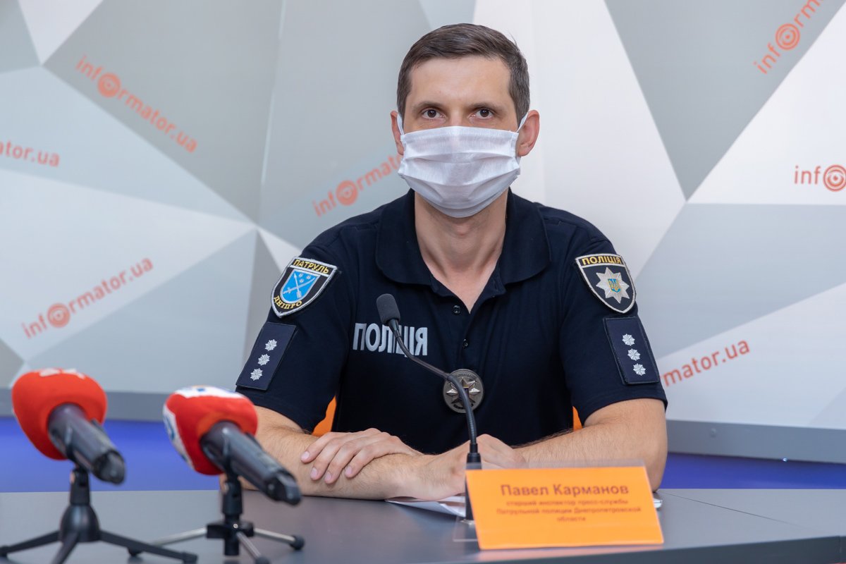 Павел Карманов — инспектор пресс-службы Патрульной полиции в Днепропетровской области