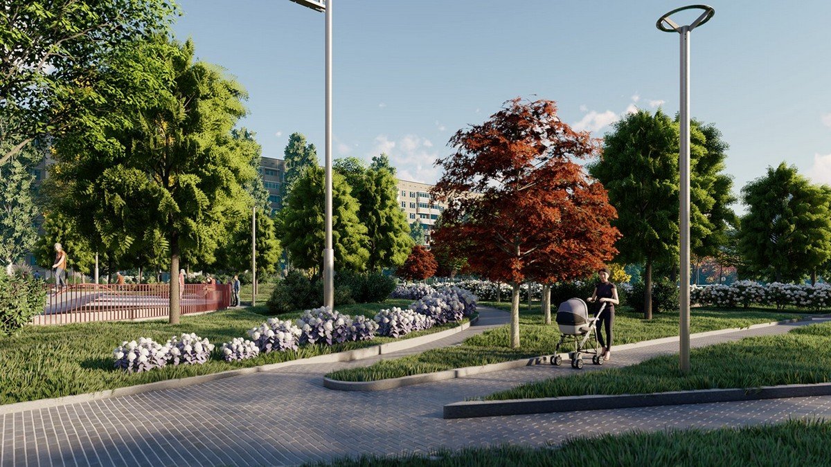 Так будут выглядеть аллеи обновленного сквера Так будут выглядеть аллеи обновленного сквера